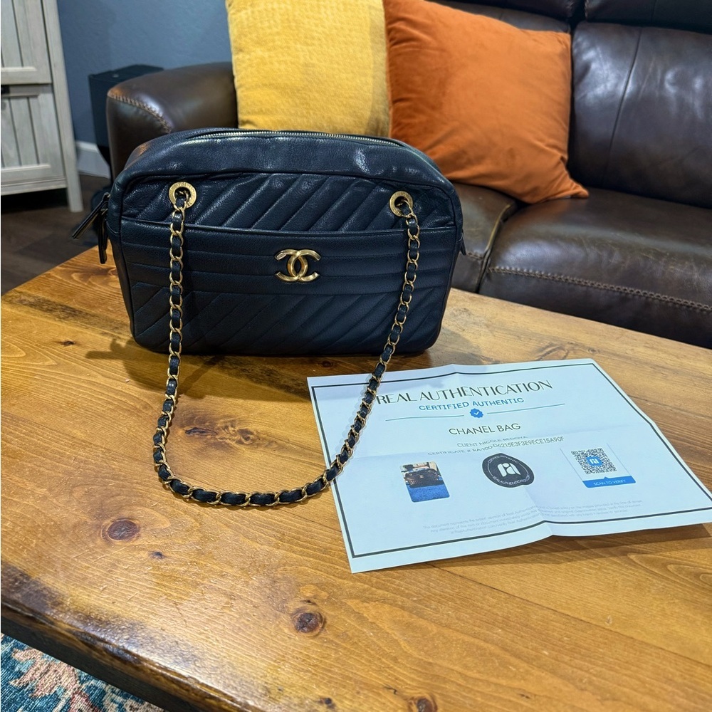 Chanel Lambskin Large Camera Bag with COA​